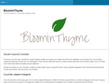 Tablet Screenshot of bloominthyme.com